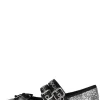 Jeffrey Campbell Flat- Balletic Silver Glitter Black
