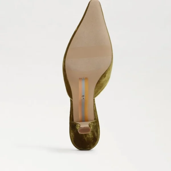 Sam Edelman Heel- Brit Kitten Heel Mule Chartreuse