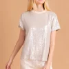 S'edge Apparel Blouses-S'Edge Apparel Ava Top Marshmallow