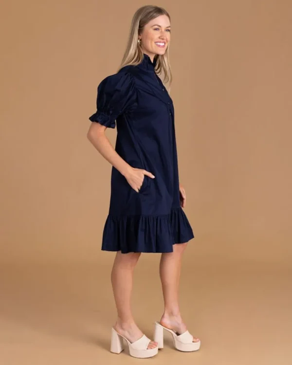 S'edge Apparel Midi-S'Edge Apparel Erin Dress In Passport