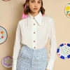 Sister Jane Blouses- Flower Fields Blouse - Pearled Ivory